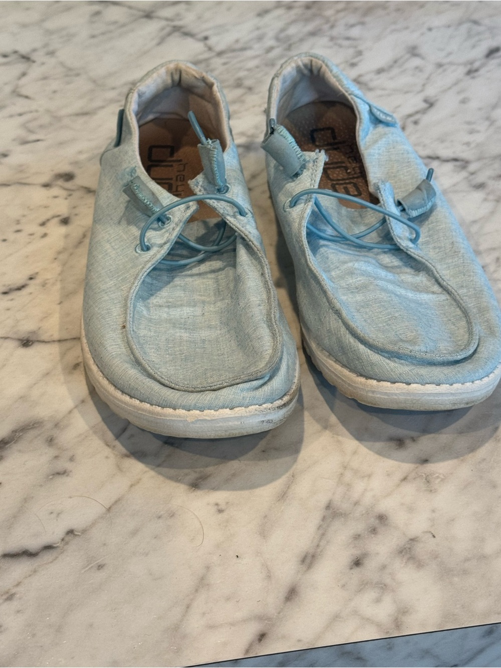 Hey Dude Wendy Light Blue Slip-On Loafers - Picture 7 of 8